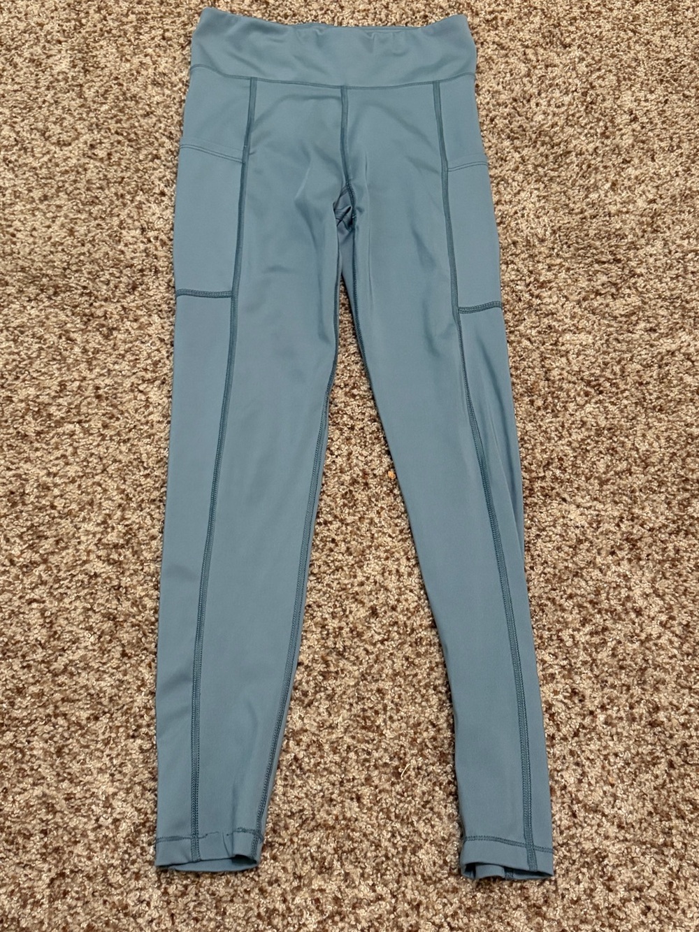 Aeropostale Women's Teal Blue High-Waist Leggings